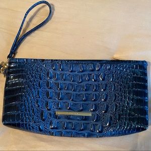 Brahmin Melbourne Debra Wristlet, Blue, used